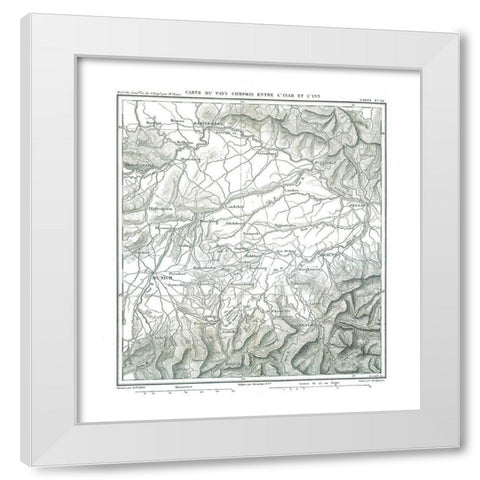 South Germany - Thiers 1866 White Modern Wood Framed Art Print by Thiers