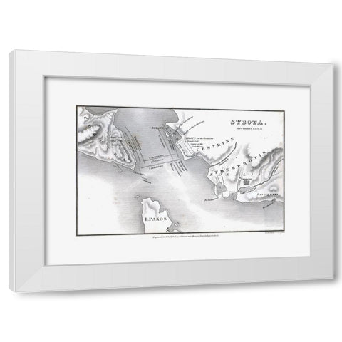 Syvota - Greece - Oxford 1828 White Modern Wood Framed Art Print by Unknown