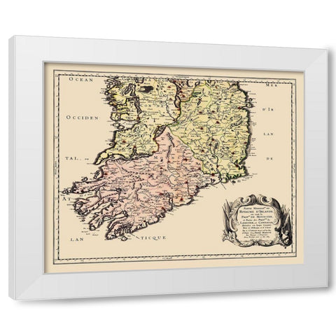 Southern Ireland - Mariette 1665 White Modern Wood Framed Art Print by Mariette
