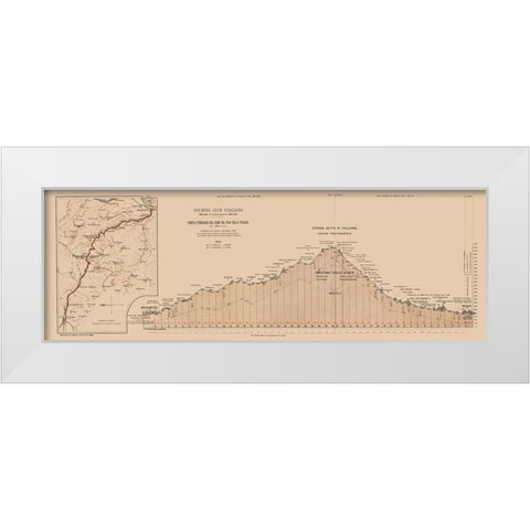 Pian delle Fugazze Italy Touring Club Italiano White Modern Wood Framed Art Print by Unknown