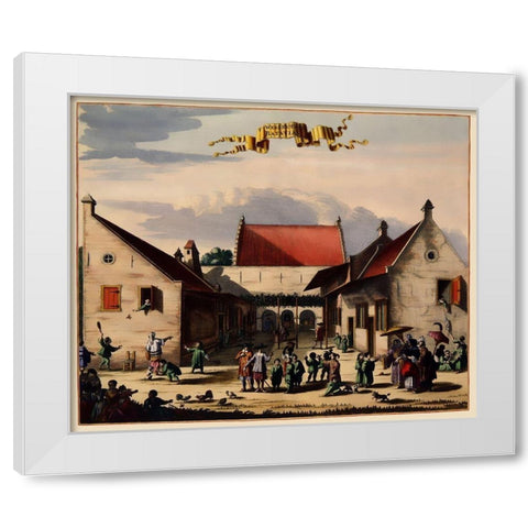 Jakarta Orphanage Indonesia Picture Asia White Modern Wood Framed Art Print by Nieuhoff