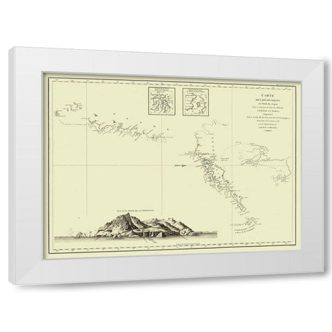 North Japan - Kaftrikum 1643 White Modern Wood Framed Art Print by Kaftrikum