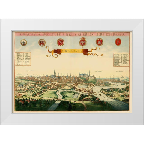 Krakow Poland Picture Eastern Europe - Jansson White Modern Wood Framed Art Print by Jansson