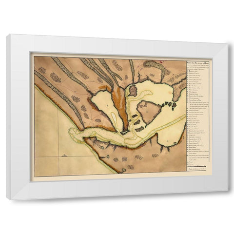 Lagoa dos Patos Brazil South America - Garzia 1700 White Modern Wood Framed Art Print by Garzia