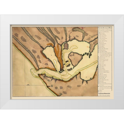 Lagoa dos Patos Brazil South America - Garzia 1700 White Modern Wood Framed Art Print by Garzia