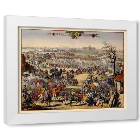 William III Reception London England White Modern Wood Framed Art Print by De Hooghe