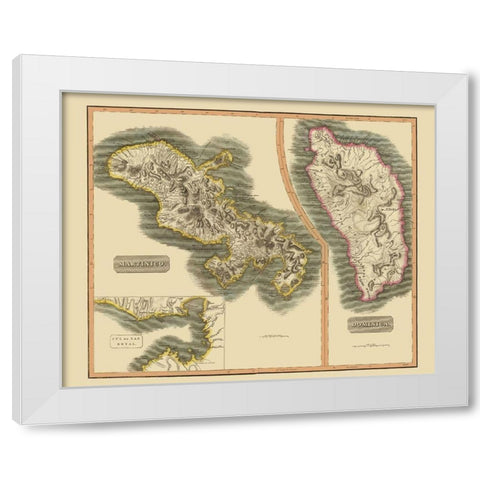 Caribbean Martinique Dominica France - Thomson White Modern Wood Framed Art Print by Thomson