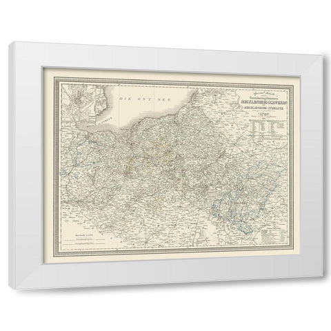 Mecklenburg Schwerin Strelitz Germany White Modern Wood Framed Art Print by Weiland