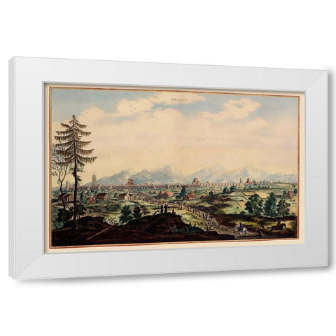 Peking China Picture - Nieuhoff 1655 White Modern Wood Framed Art Print by Nieuhoff