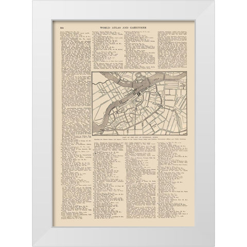 Europe Petrograd Russia - Reynold 1921 White Modern Wood Framed Art Print by Reynold