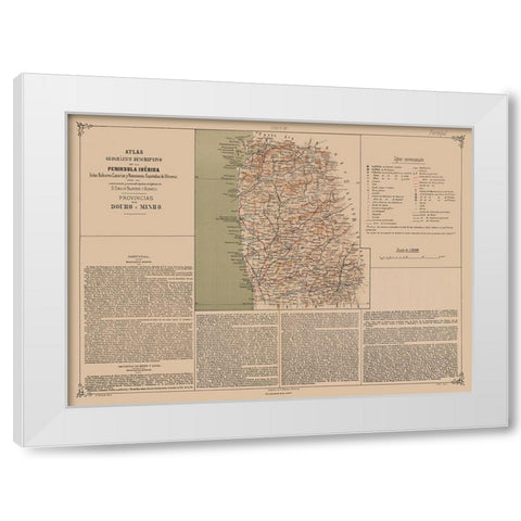 Europe Douro Minho Provinces Portugal White Modern Wood Framed Art Print by Valverde