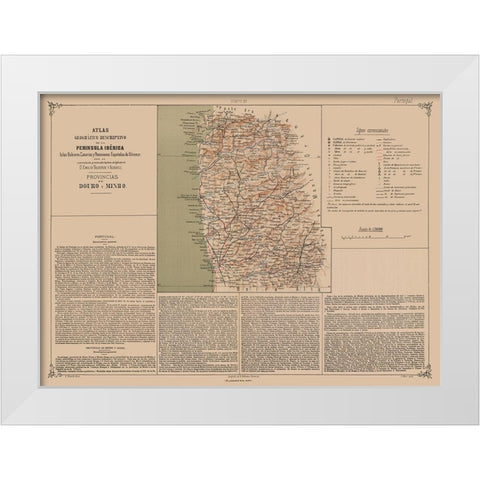 Europe Douro Minho Provinces Portugal White Modern Wood Framed Art Print by Valverde