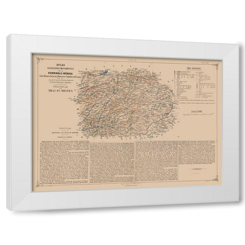 Europe Tras os Montes Province Portugal White Modern Wood Framed Art Print by Valverde