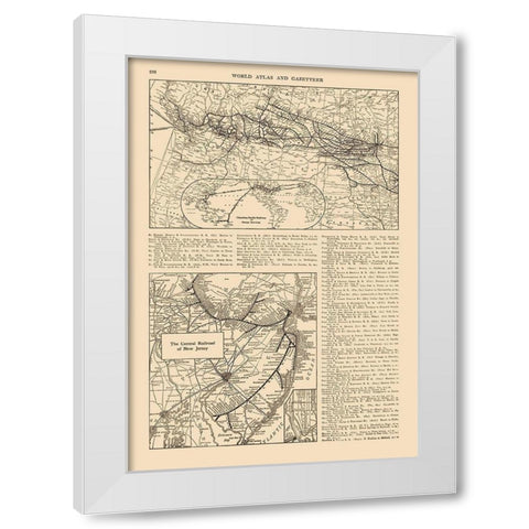 Central New Jersey, Canadian Pacific - Reynold White Modern Wood Framed Art Print by Reynold