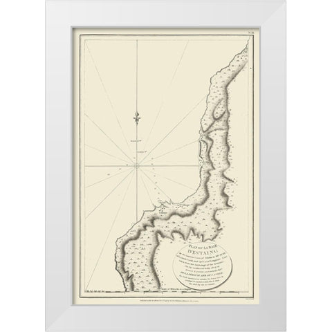 Asia Bay of DEstaing Russia - Robinson 1798 White Modern Wood Framed Art Print by Robinson