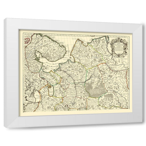 Ancient Russia - De Lisle White Modern Wood Framed Art Print by De L''isle