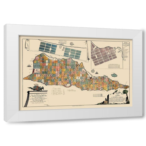 Caribbean Saint Croix Virgin Islands United States White Modern Wood Framed Art Print by Beck