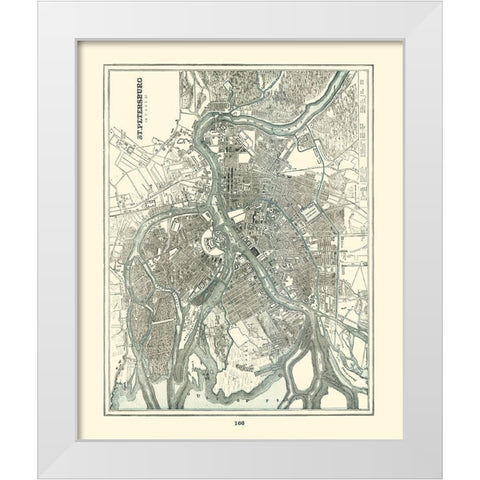Saint Petersburg Russia - Rathbun 1893 White Modern Wood Framed Art Print by Rathbun