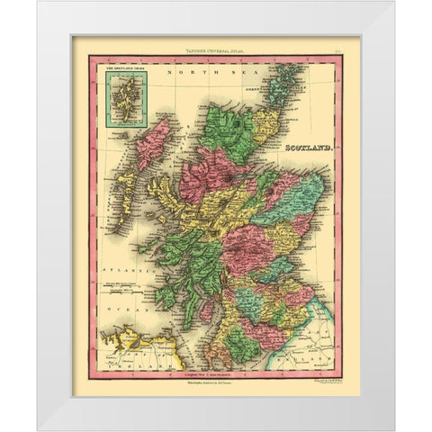 Scotland - Tanner White Modern Wood Framed Art Print by Tanner