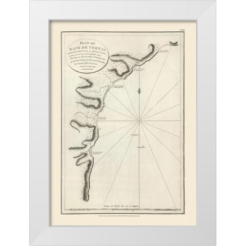 Baie Ternay Seychelles Africa - Robinson 1798 White Modern Wood Framed Art Print by Robinson