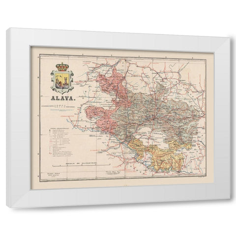 Alava Spain Europe - Martin 1900 White Modern Wood Framed Art Print by Martin