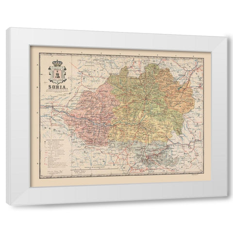 Soria Spain Europe - Martin 1911 White Modern Wood Framed Art Print by Martin