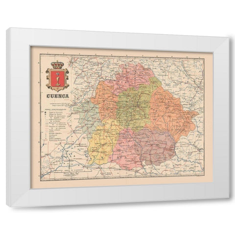 Cuenca Spain Europe - Martin 1911 White Modern Wood Framed Art Print by Martin