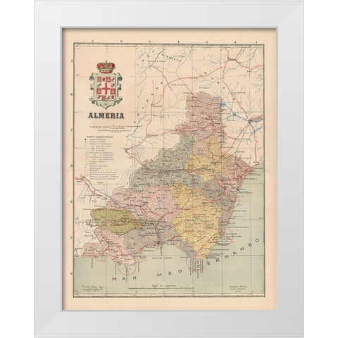 Almeria Spain Europe - Martin 1911 White Modern Wood Framed Art Print by Martin