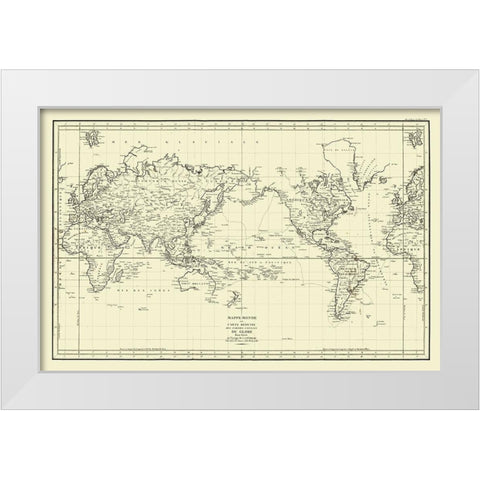 La Perouse Australia Expedition - 1785 White Modern Wood Framed Art Print by Unknown