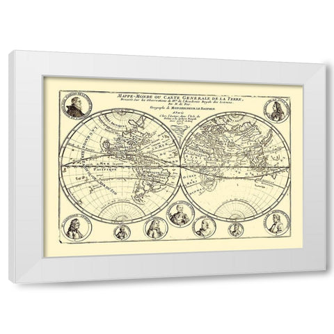 General World - Dauphin 1717 White Modern Wood Framed Art Print by Dauphin