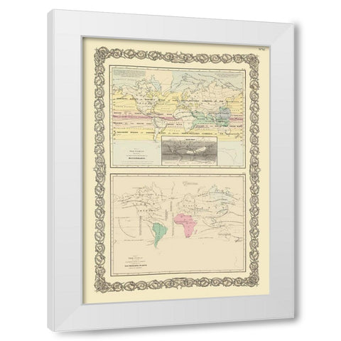 Meteorology Priniciple Plants White Modern Wood Framed Art Print by Unknown