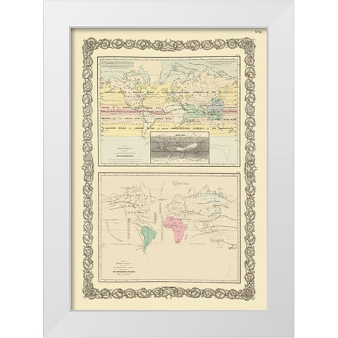 Meteorology Priniciple Plants White Modern Wood Framed Art Print by Unknown