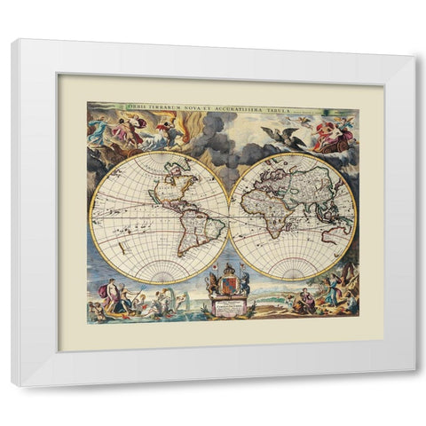 World - Loon White Modern Wood Framed Art Print by Loon