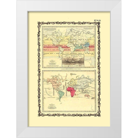 Meteorology Cultivation - Johnson White Modern Wood Framed Art Print by Johnson