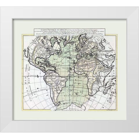 Physical World - 1757 White Modern Wood Framed Art Print by Unknown