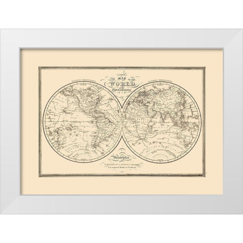 Globular Projection - Mitchell White Modern Wood Framed Art Print by Mitchell