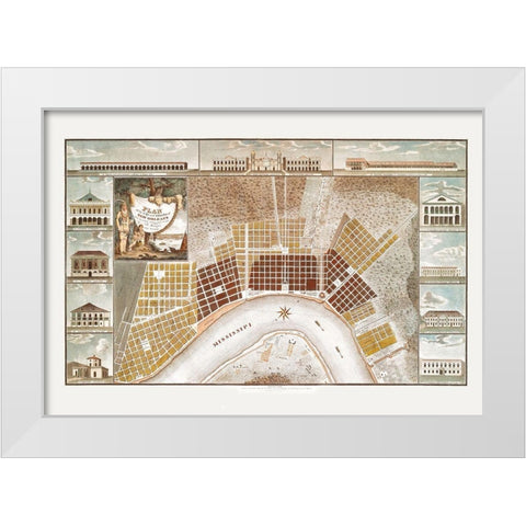 New Orleans Louisiana - Vecchio 1817 White Modern Wood Framed Art Print by Vecchio