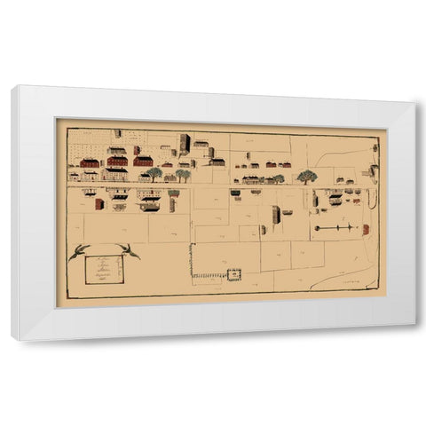 Alfred Maine - Bussell 1845  White Modern Wood Framed Art Print by Bussell