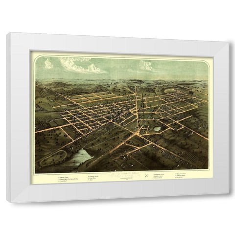 Hillsdale Michigan - Ruger 1866  White Modern Wood Framed Art Print by Ruger