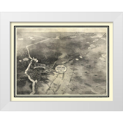 Brainerd Minnesota -1914 White Modern Wood Framed Art Print by Unknown
