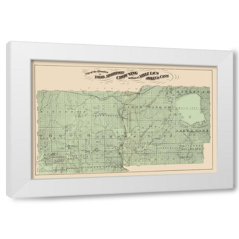 Todd Morrison Crow Wing Minnesota Landowner White Modern Wood Framed Art Print by Andreas