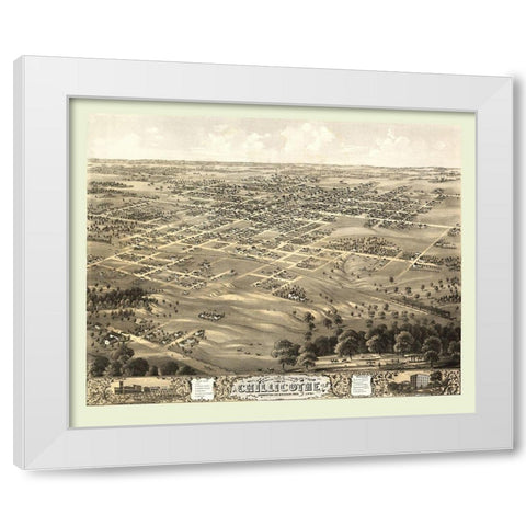 Chillicothe Missouri - Ruger 1869 White Modern Wood Framed Art Print by Ruger