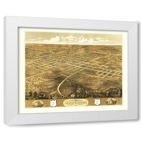 Independence Missouri - Ruger 1868 White Modern Wood Framed Art Print by Ruger