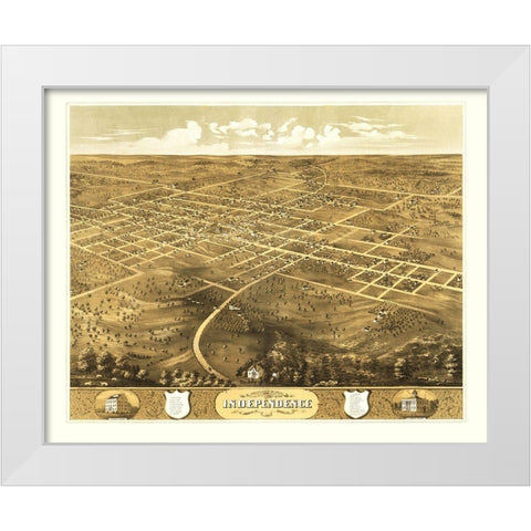 Independence Missouri - Ruger 1868 White Modern Wood Framed Art Print by Ruger