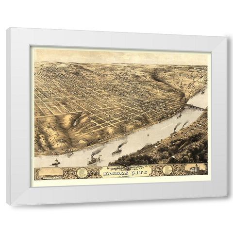 Kansas City Missouri - Ruger 1869 White Modern Wood Framed Art Print by Ruger