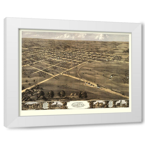 Palmyra Missouri - Ruger 1869 White Modern Wood Framed Art Print by Ruger