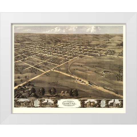 Palmyra Missouri - Ruger 1869 White Modern Wood Framed Art Print by Ruger