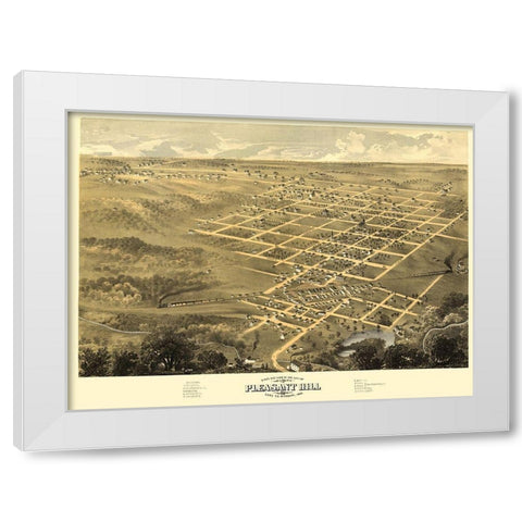 Pleasant Hill Missouri - Ruger 1869 White Modern Wood Framed Art Print by Ruger