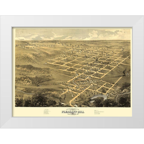 Pleasant Hill Missouri - Ruger 1869 White Modern Wood Framed Art Print by Ruger
