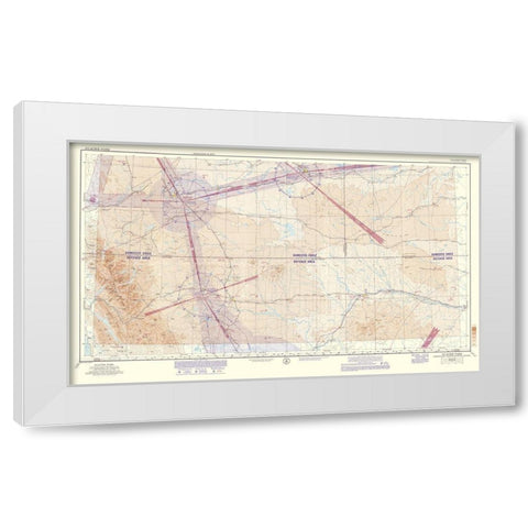 Glacier Park - USGS 1962 White Modern Wood Framed Art Print by USGS